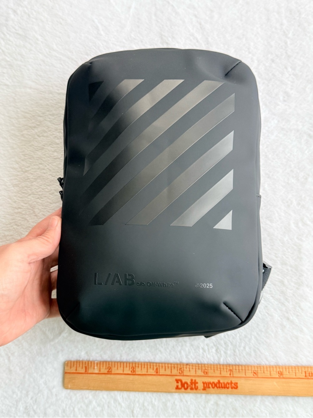 New Off-White L/AB Diagonal Tab Backpack